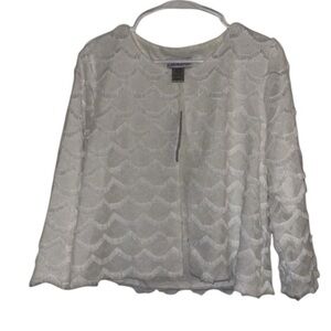 🌹NWT/ZACHAREE FRINGED OPEN FRONT JACKET CARDIGAN